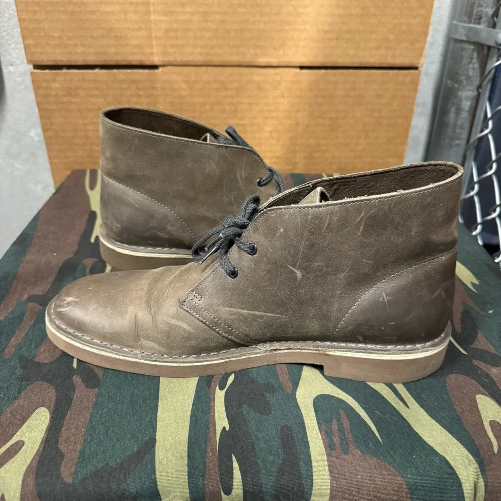 Clarks Men's Leather Chukka Boots Brown‎ sz 10